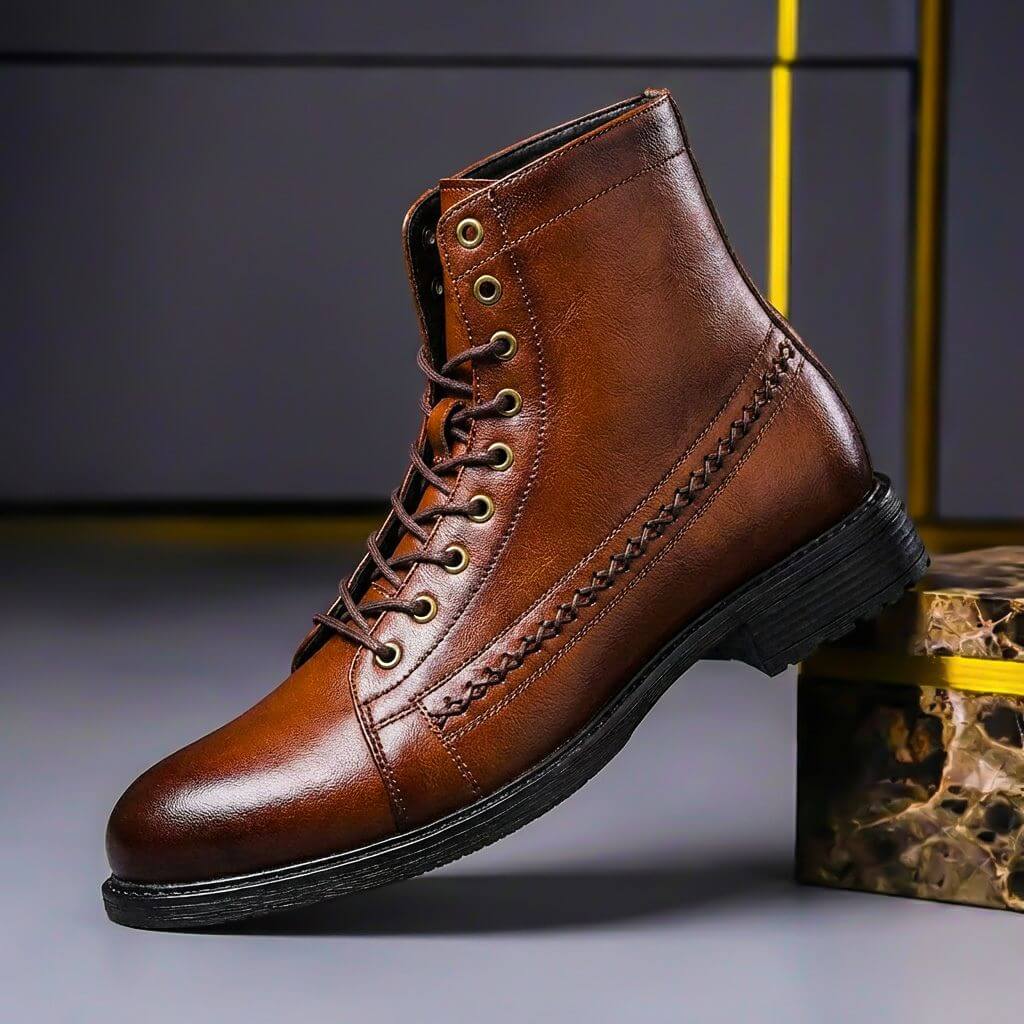 Men's Italian Leather Ankle Boots