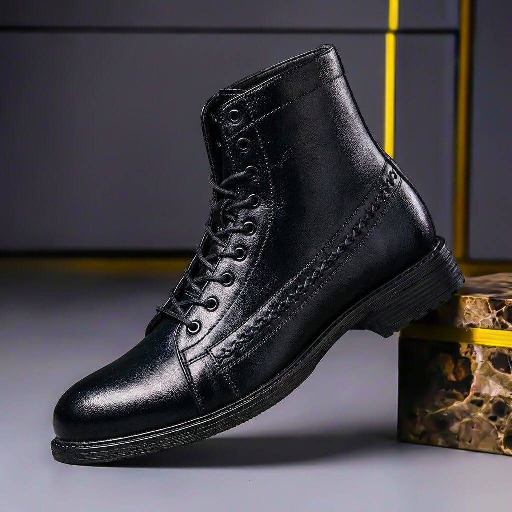 Men's Italian Leather Ankle Boots