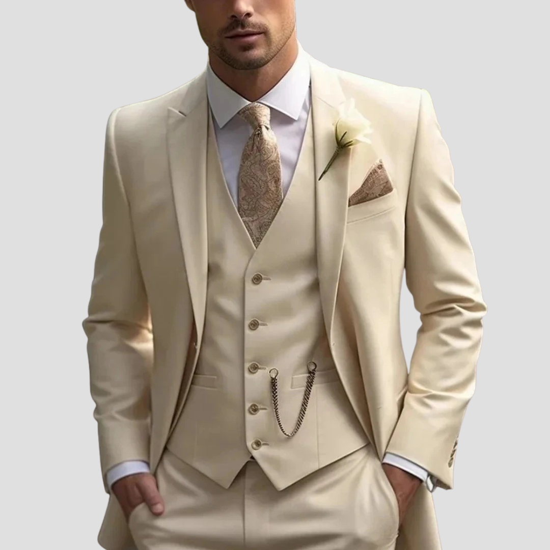 Men’s Slim Fit Three-Piece Formal Suit