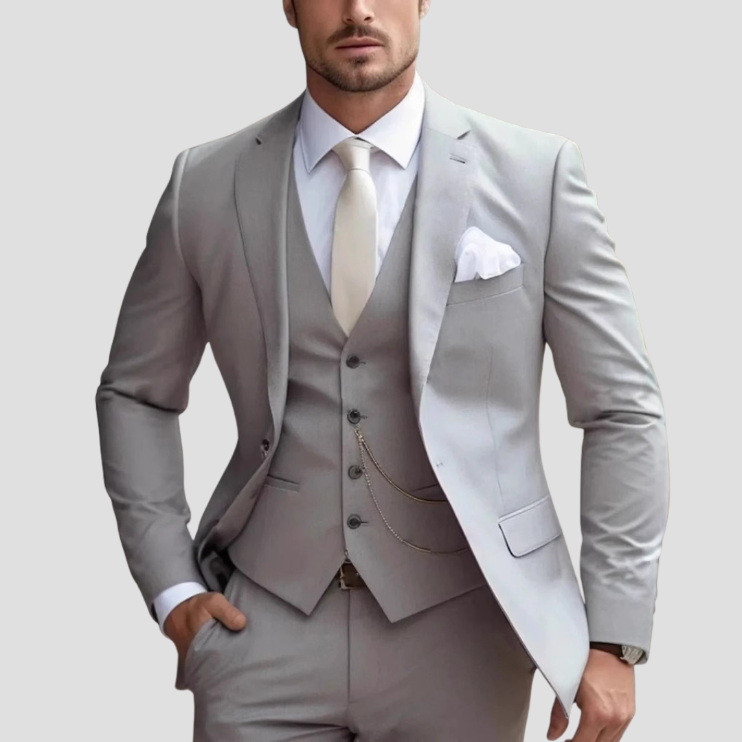 Men’s Slim Fit Three-Piece Formal Suit