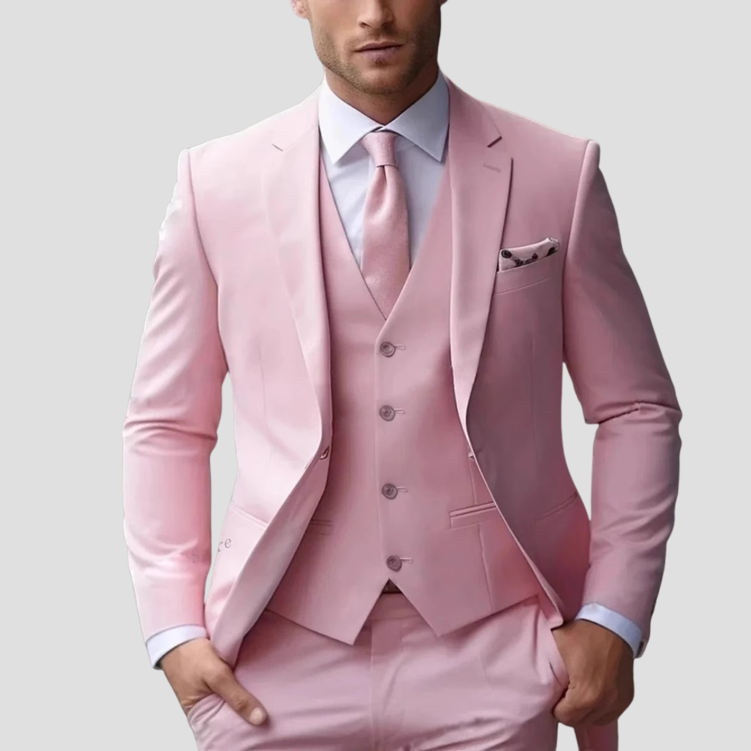 Men’s Slim Fit Three-Piece Formal Suit