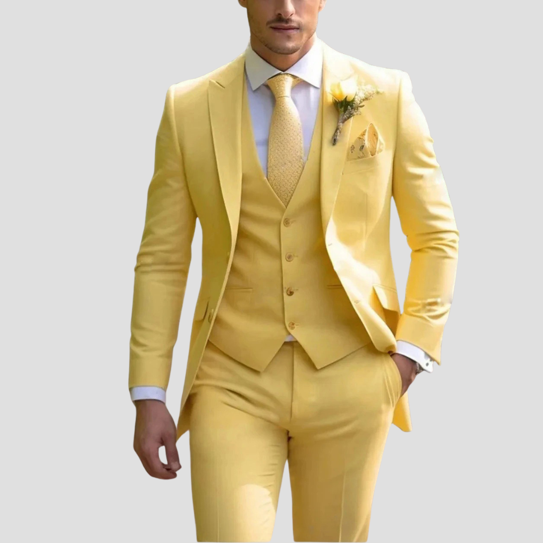 Men’s Slim Fit Three-Piece Formal Suit