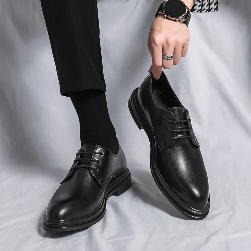 Men's Formal Lace-Up Derby Shoes