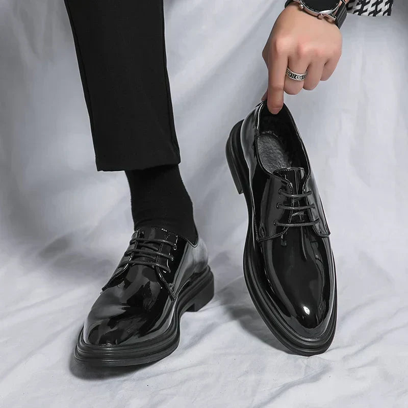 Men's Formal Lace-Up Derby Shoes
