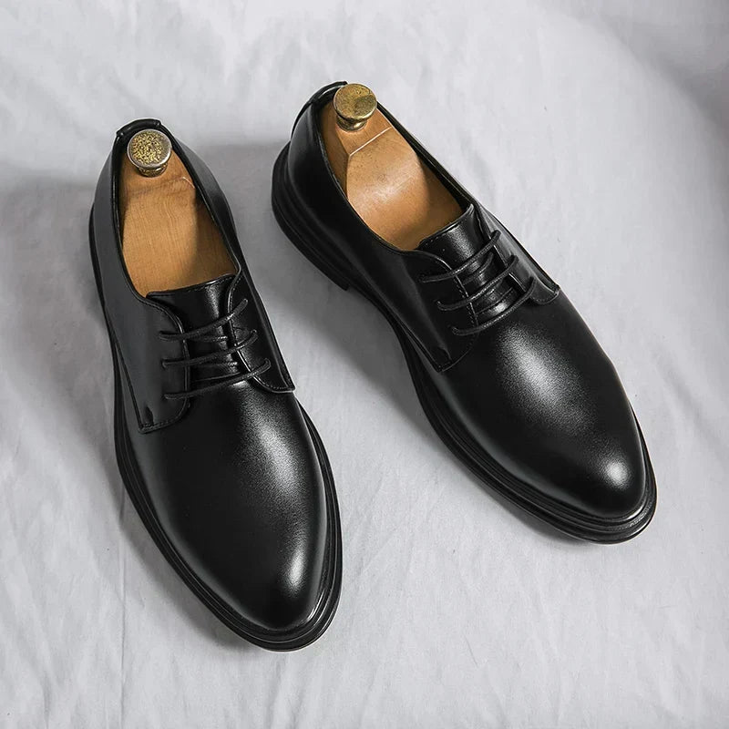 Men's Formal Lace-Up Derby Shoes