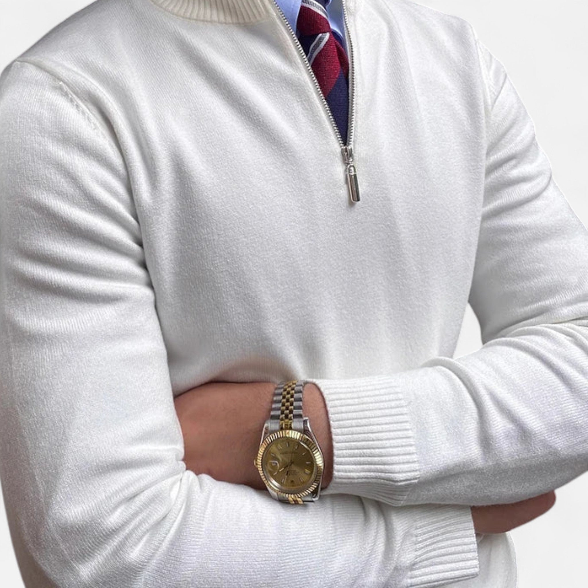 Men's Half-Zip Knit Sweater