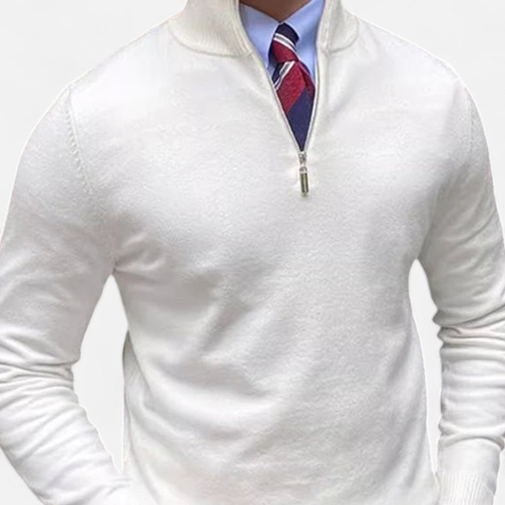 Men's Half-Zip Knit Sweater