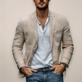 Men's Lightweight Slim Summer Blazer - Beige