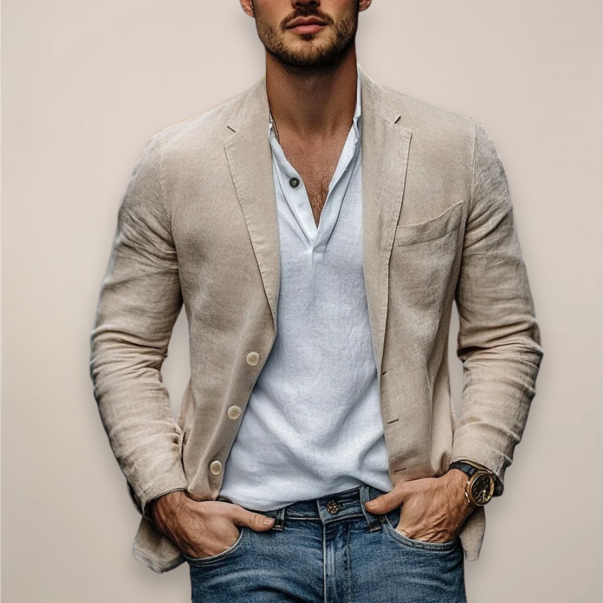 Men's Lightweight Slim Summer Blazer