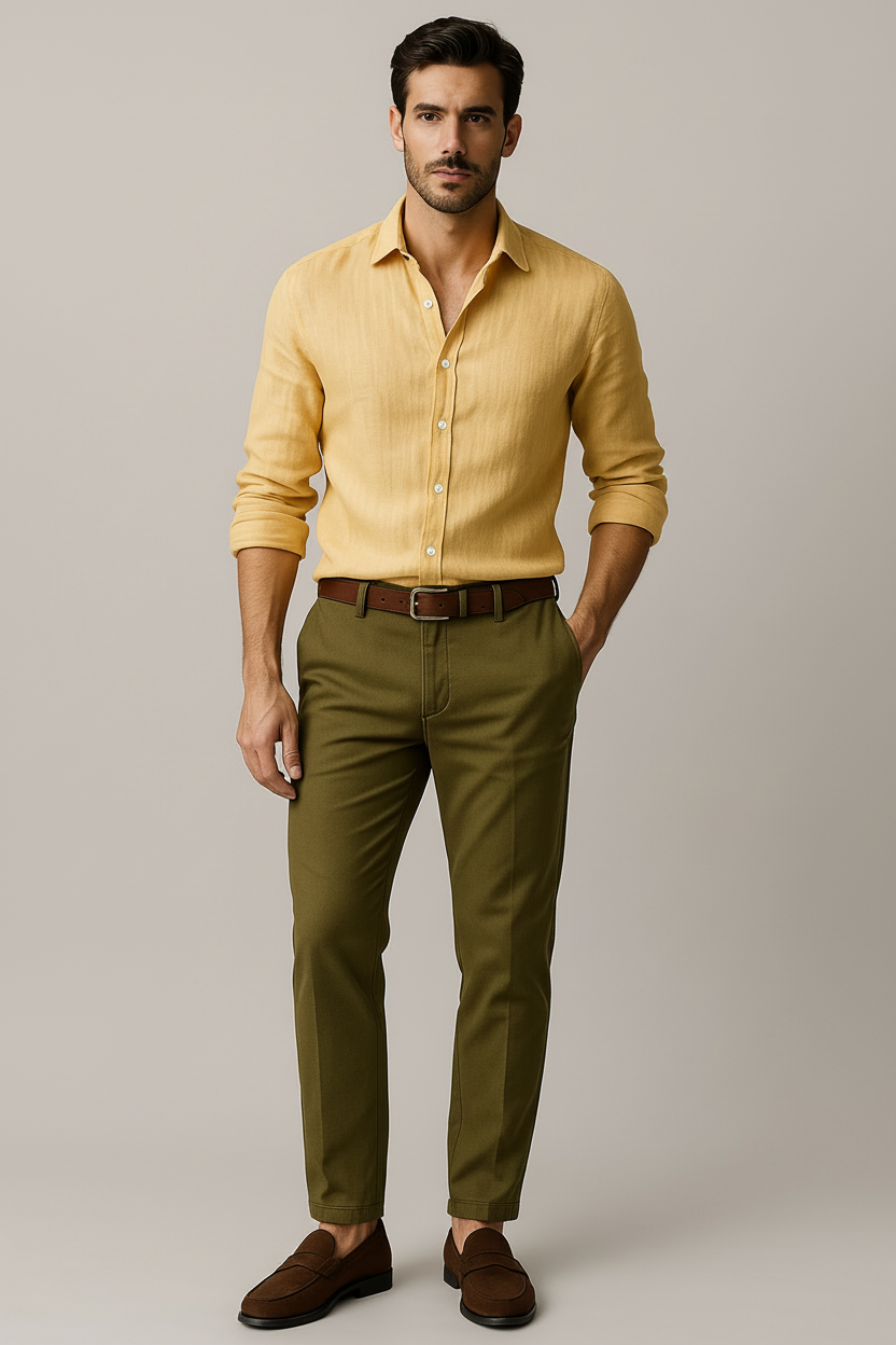 Men's Vintage Long Sleeve Shirt