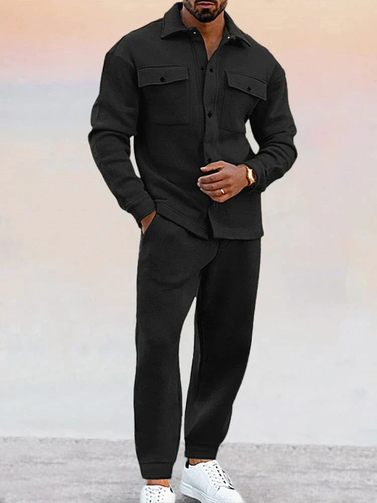 Men's Tailored Overshirt and Tapered Trouser Set