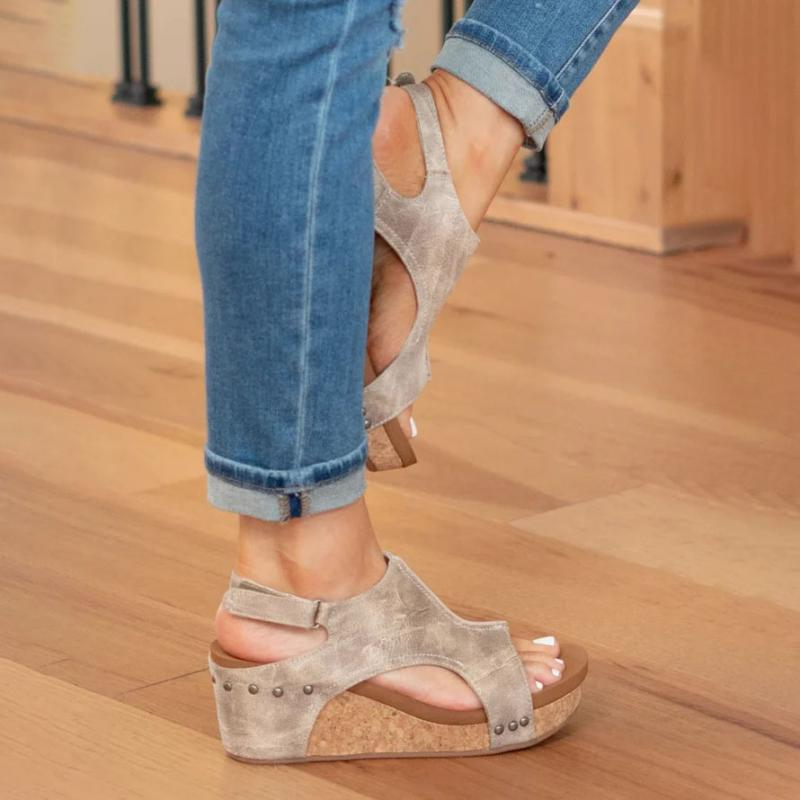 Women's Orthopedic Ankle-Strap Wedge Sandals