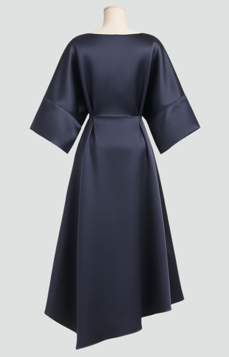 Women's Draped Brooch Maxi Dress Cape Sleeve Gown for Formal Events