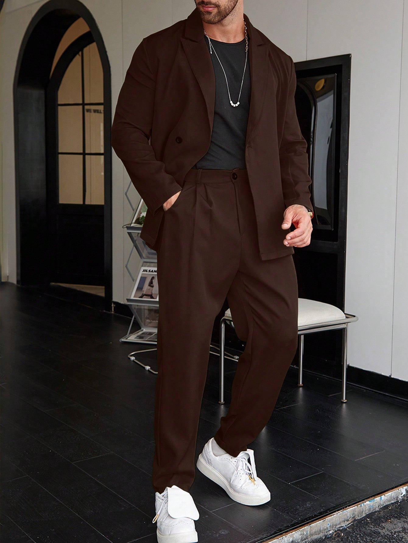 Men’s Slim Fit Two-Piece Business Suit