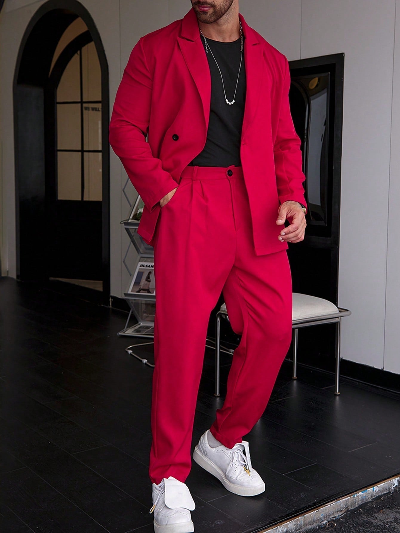 Men’s Slim Fit Two-Piece Business Suit