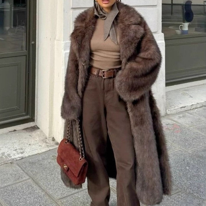 Women's Oversized Faux Fur Coat