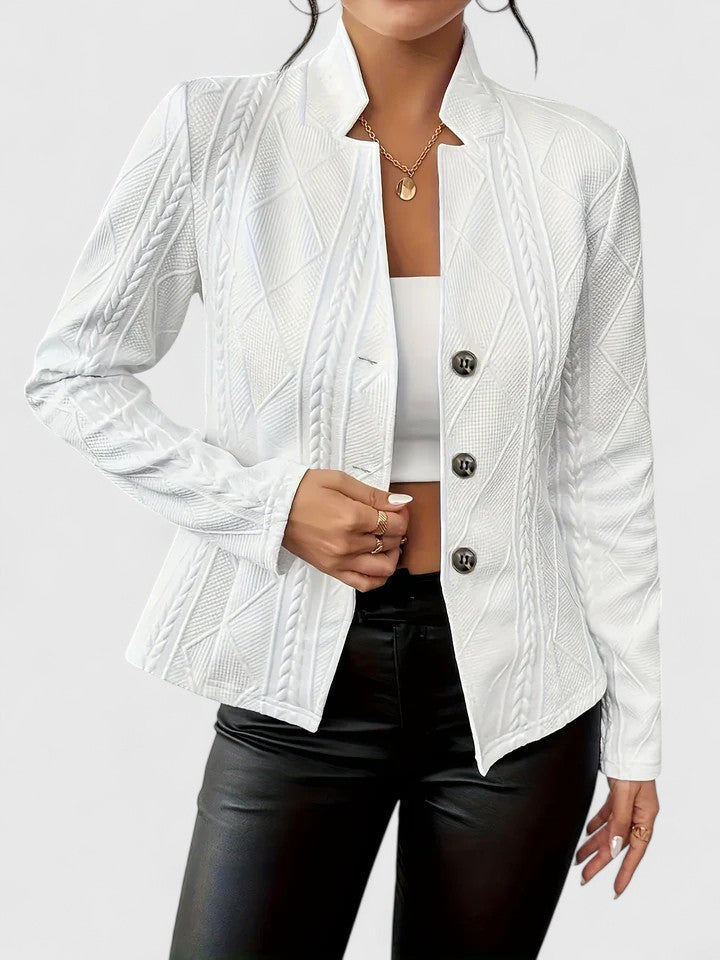 Women's Structured Stand-Collar Jacket