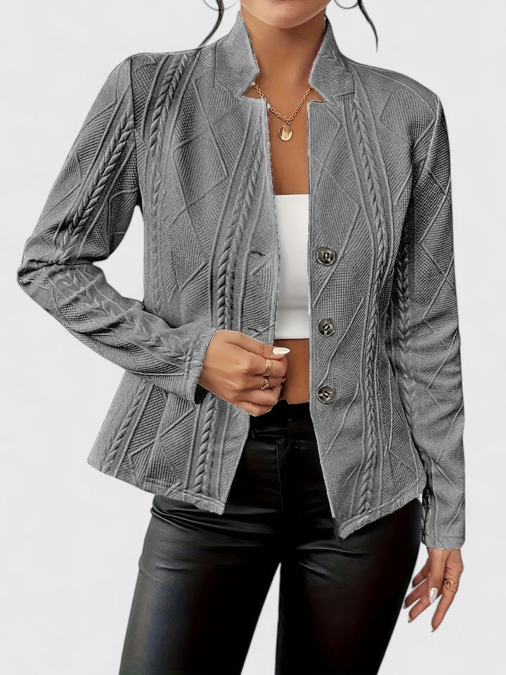 Women's Structured Stand-Collar Jacket