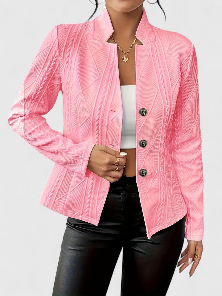 Women's Structured Stand-Collar Jacket