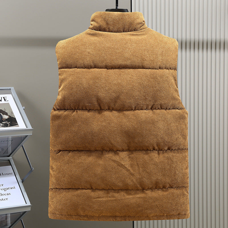 Men's Corduroy Puffer Vest