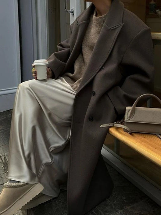 Women's Oversized Double-Breasted Coat