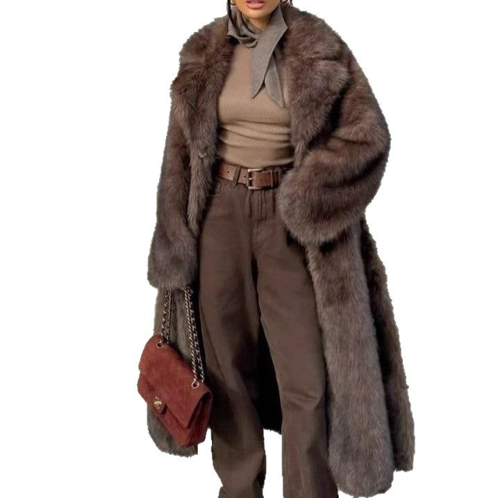 Women's Oversized Faux Fur Coat