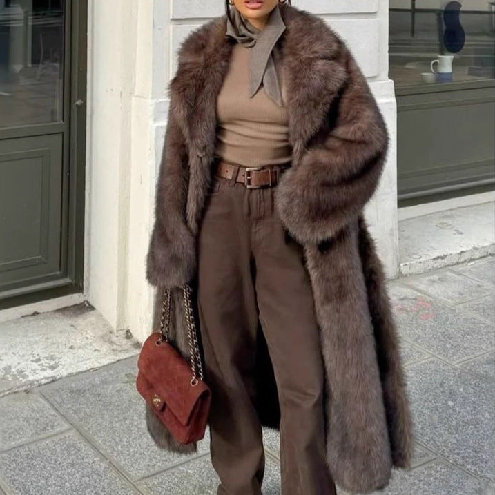 Women's Oversized Faux Fur Coat