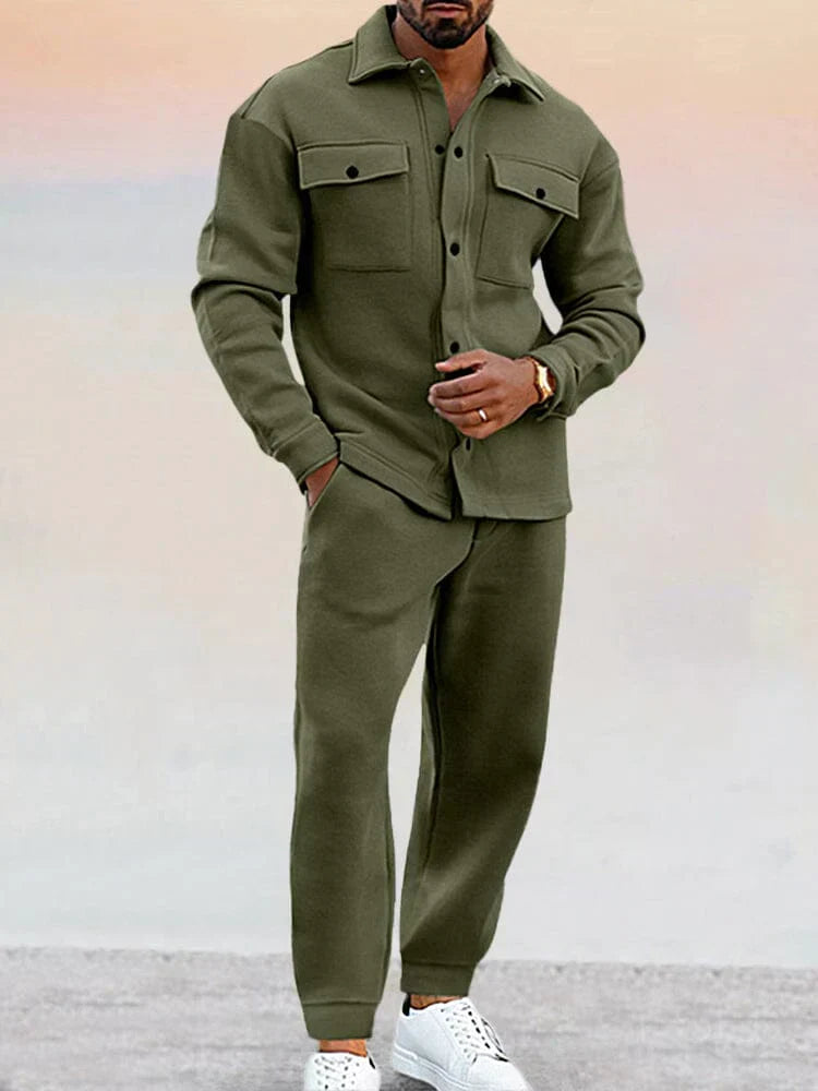 Men's Tailored Overshirt and Tapered Trouser Set