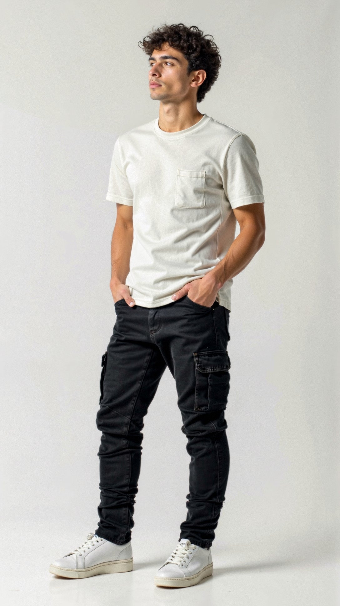 Men's Slim-Fit Cargo Jeans