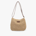 Women's Straw Shoulder Bag - Woven Summer Hobo Handbag for Beach