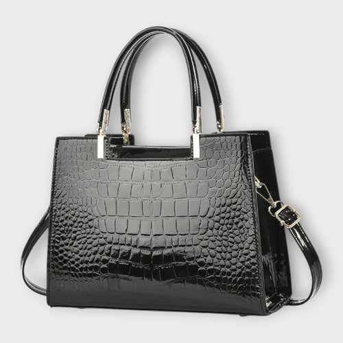 Women's Structured Top Handle Handbag - Shoulder Purse Bag for Work