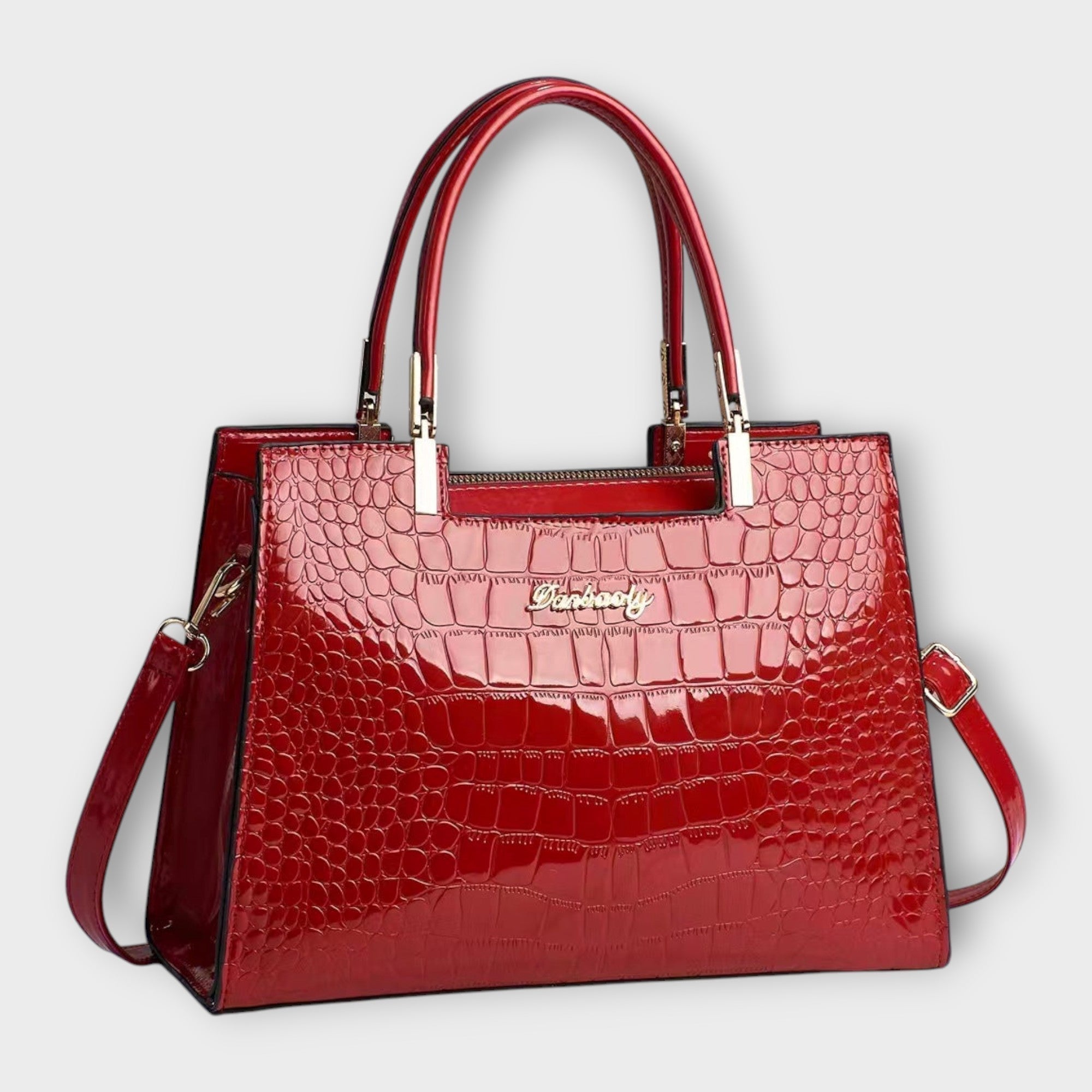 Women's Structured Top Handle Handbag - Shoulder Purse Bag for Work