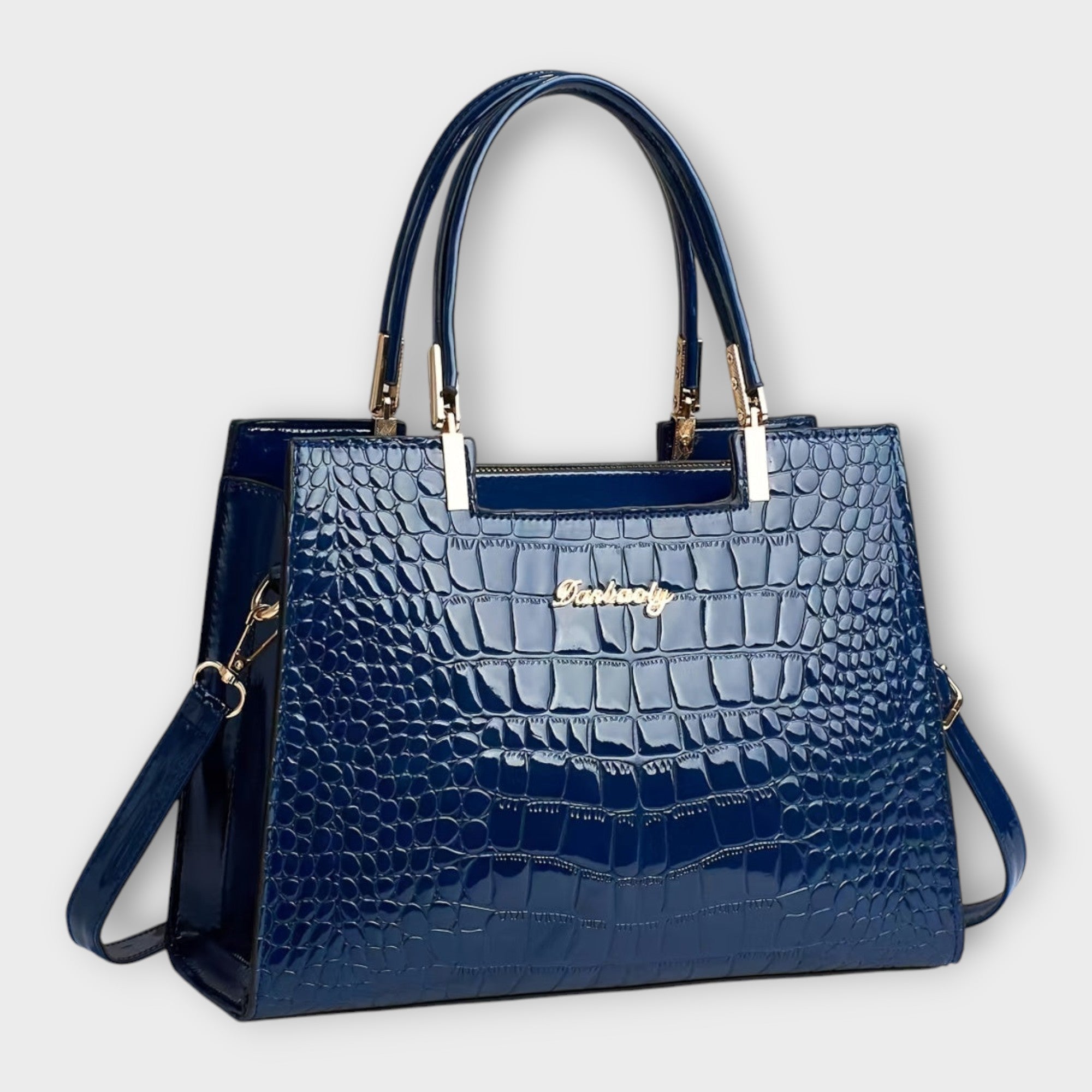 Women's Structured Top Handle Handbag - Shoulder Purse Bag for Work