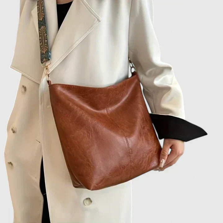 Women's Vintage Shoulder Bag - Casual Handbag for Summer