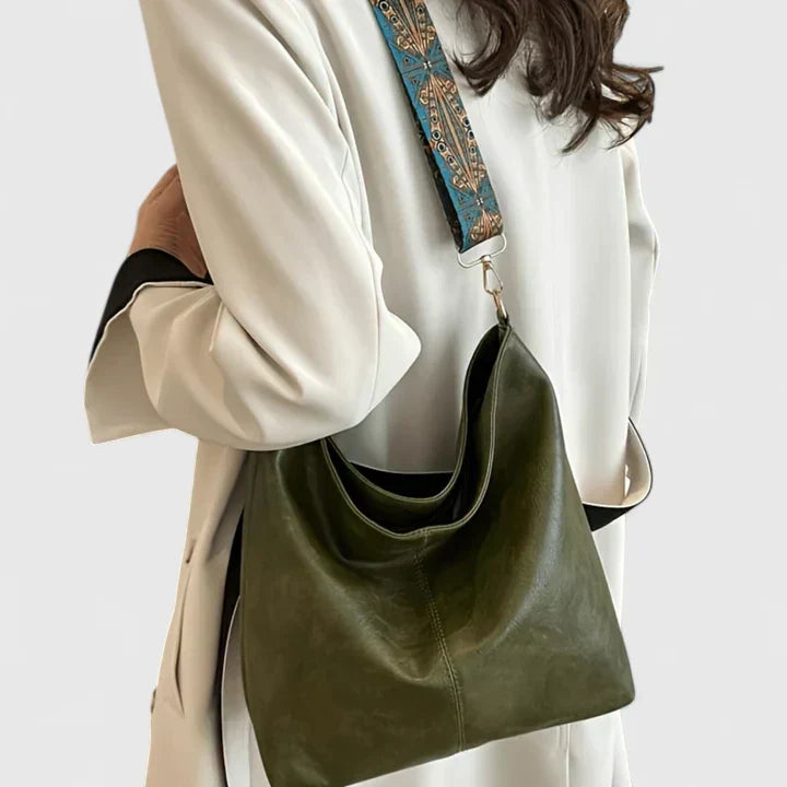 Women's Vintage Shoulder Bag - Casual Handbag for Summer