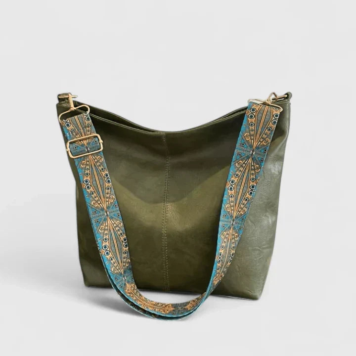 Women's Vintage Shoulder Bag - Green