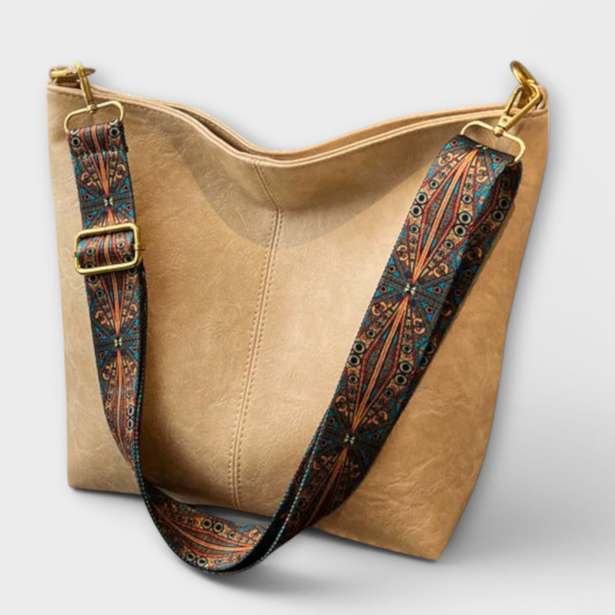 Women's Statement Strap Shoulder Handbag - Casual Purse for Summer