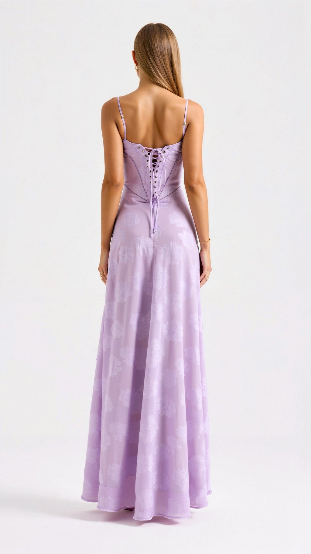 Women's Slip Corset-Back Maxi Dress
