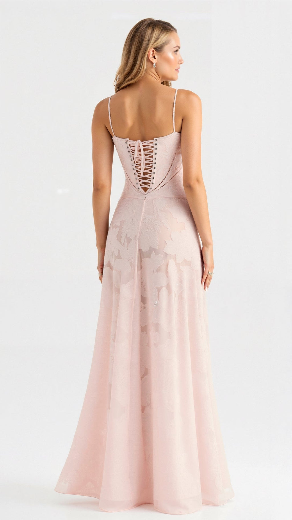 Women's Slip Corset-Back Maxi Dress
