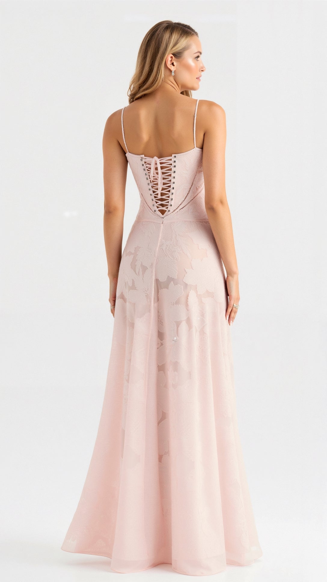 Women's Slip Corset-Back Maxi Dress