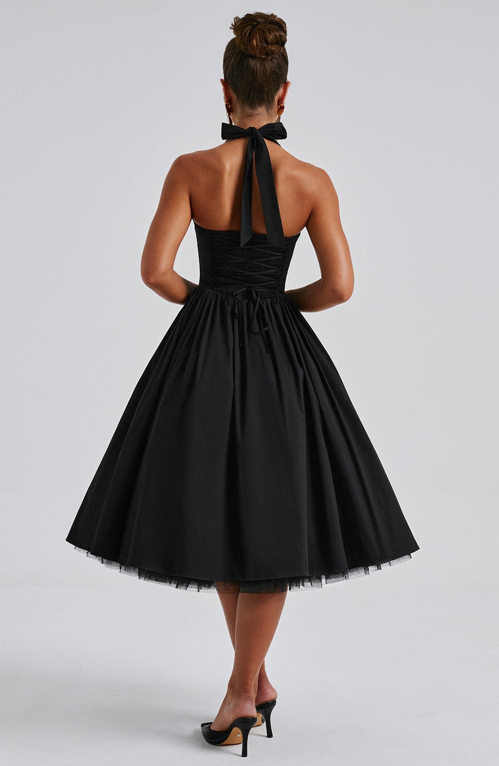 Women's Halter A-Line Midi Dress