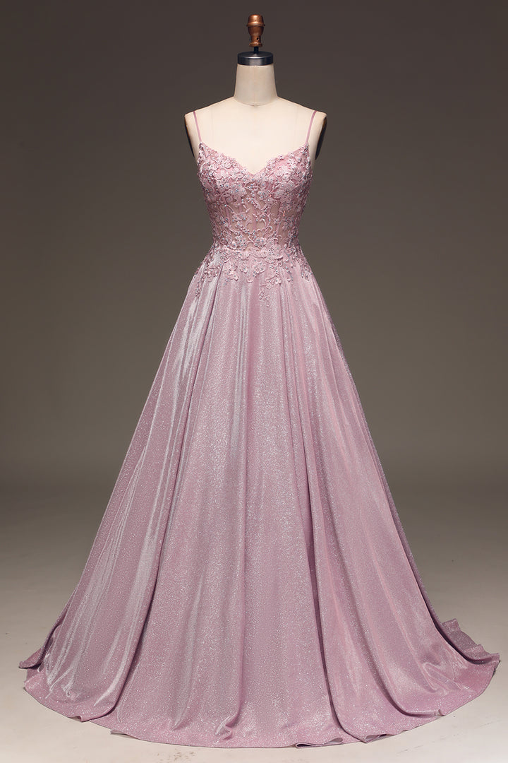 Women's Floral Bodice Ball Gown Maxi Dress