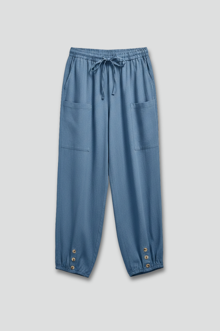 Women's Drawstring Straight Leg Trousers