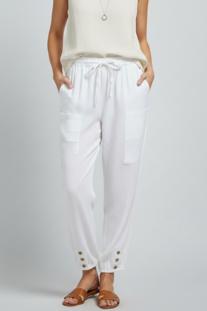 Women's Drawstring Straight Leg Trousers