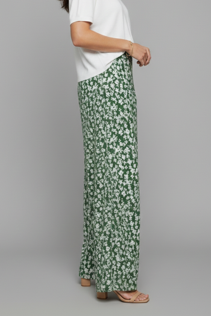 Women's Floral Palazzo Pants Wide Leg