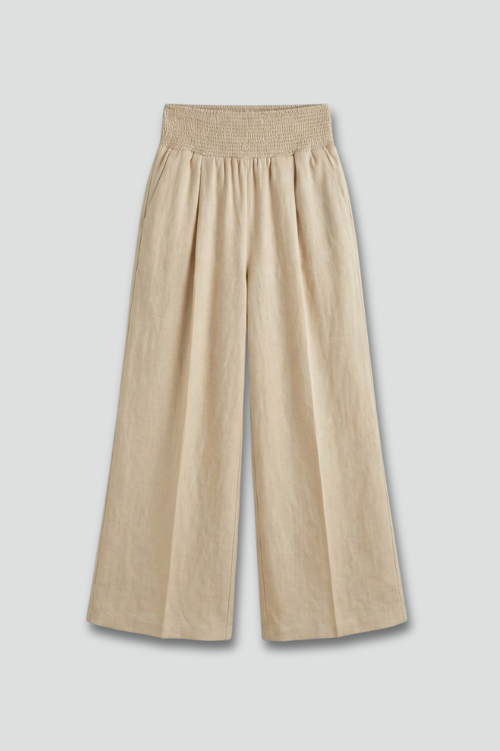 Women's High Waist Palazzo Pleated Pants