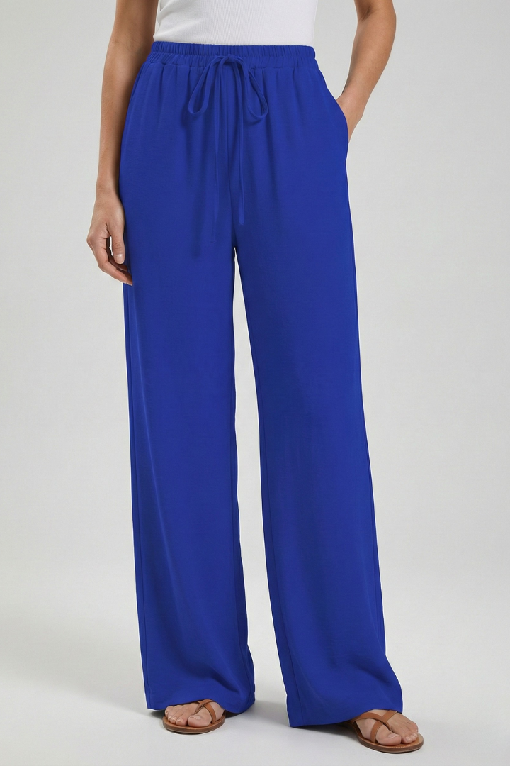Women's Flowing Palazzo Pants Drawstring