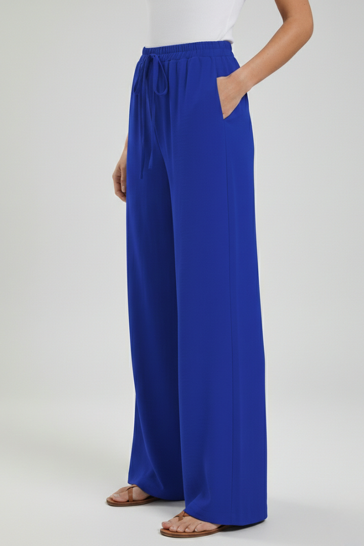 Women's Flowing Palazzo Pants Drawstring