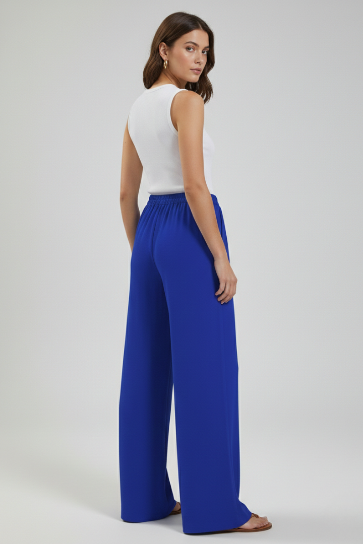 Women's Flowing Palazzo Pants Drawstring