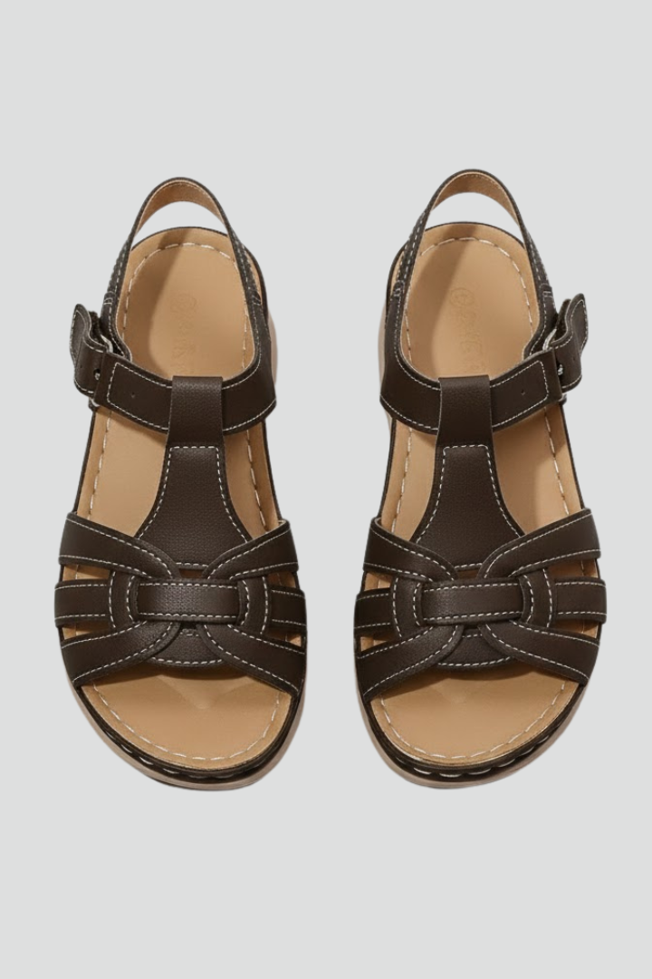 Women's Orthopedic Retro Buckle Strappy Sandals